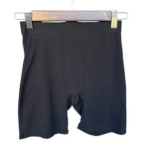 Spanx Womens Cotton Comfort‎ Biker Shorts Small Black Pull On Shapewear